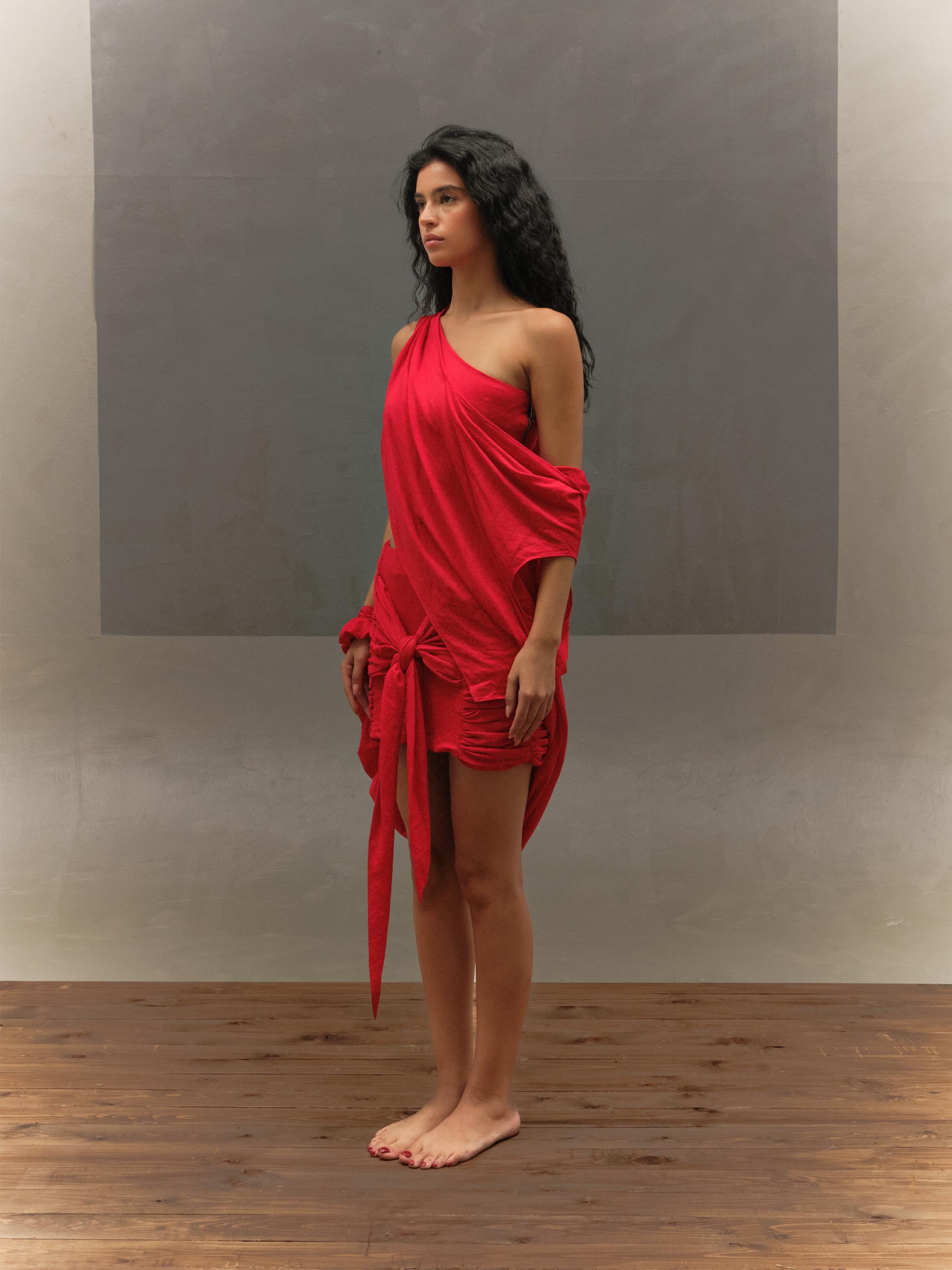 YA GHAZAL Skirt - Red