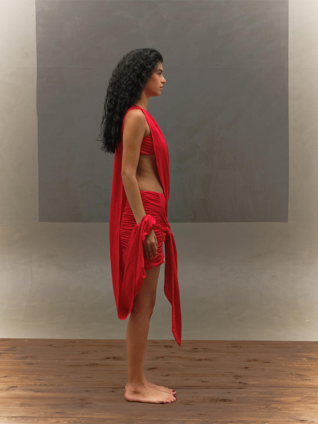 YA GHAZAL Skirt - Red