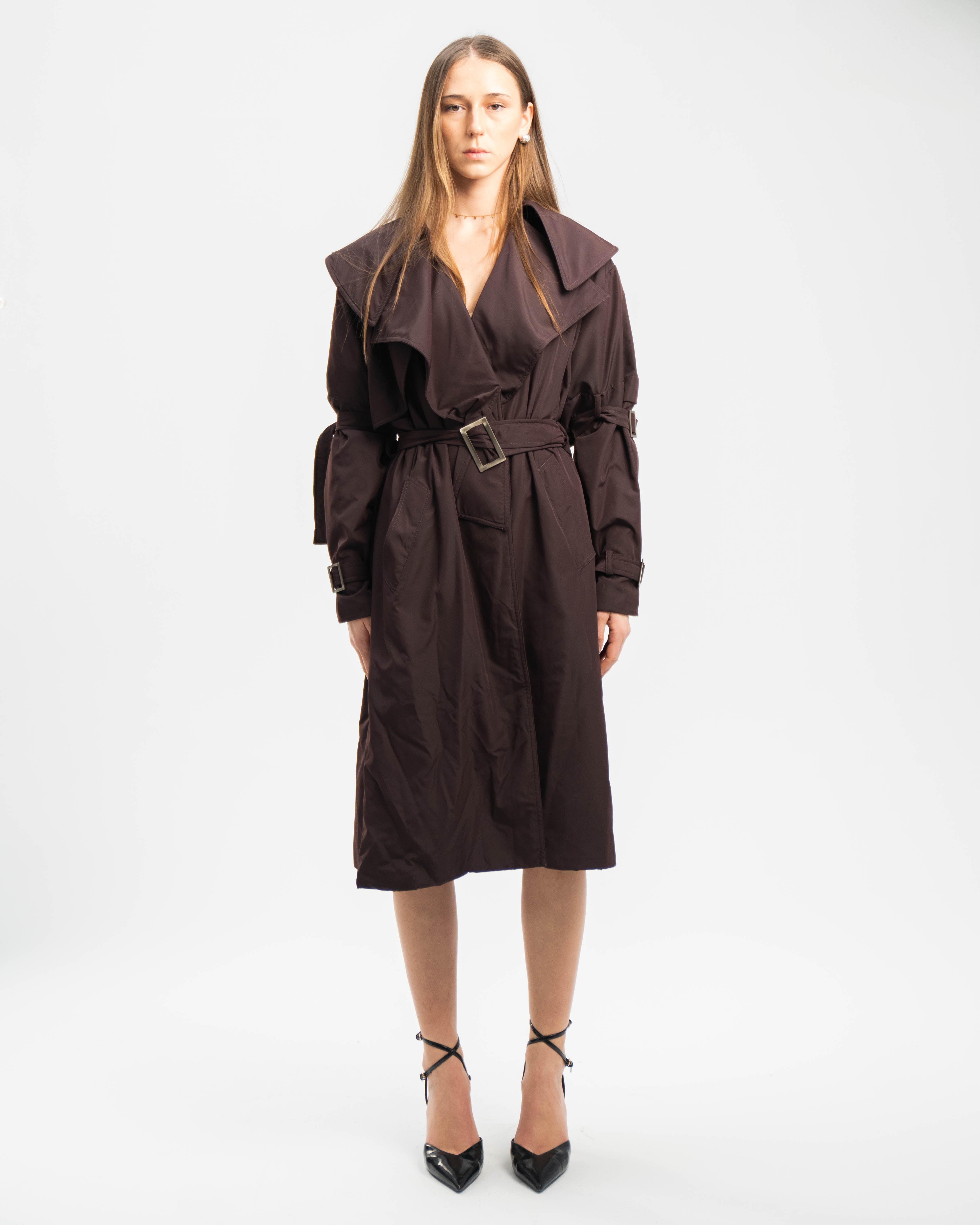 Trench in Structured Cotton Twill
