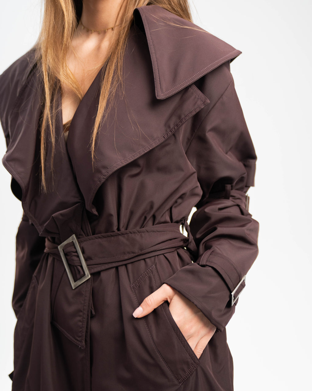 Trench in Structured Cotton Twill