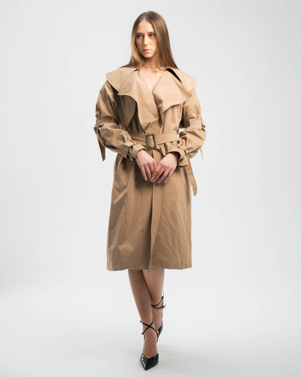 Trench in Structured Cotton Twill