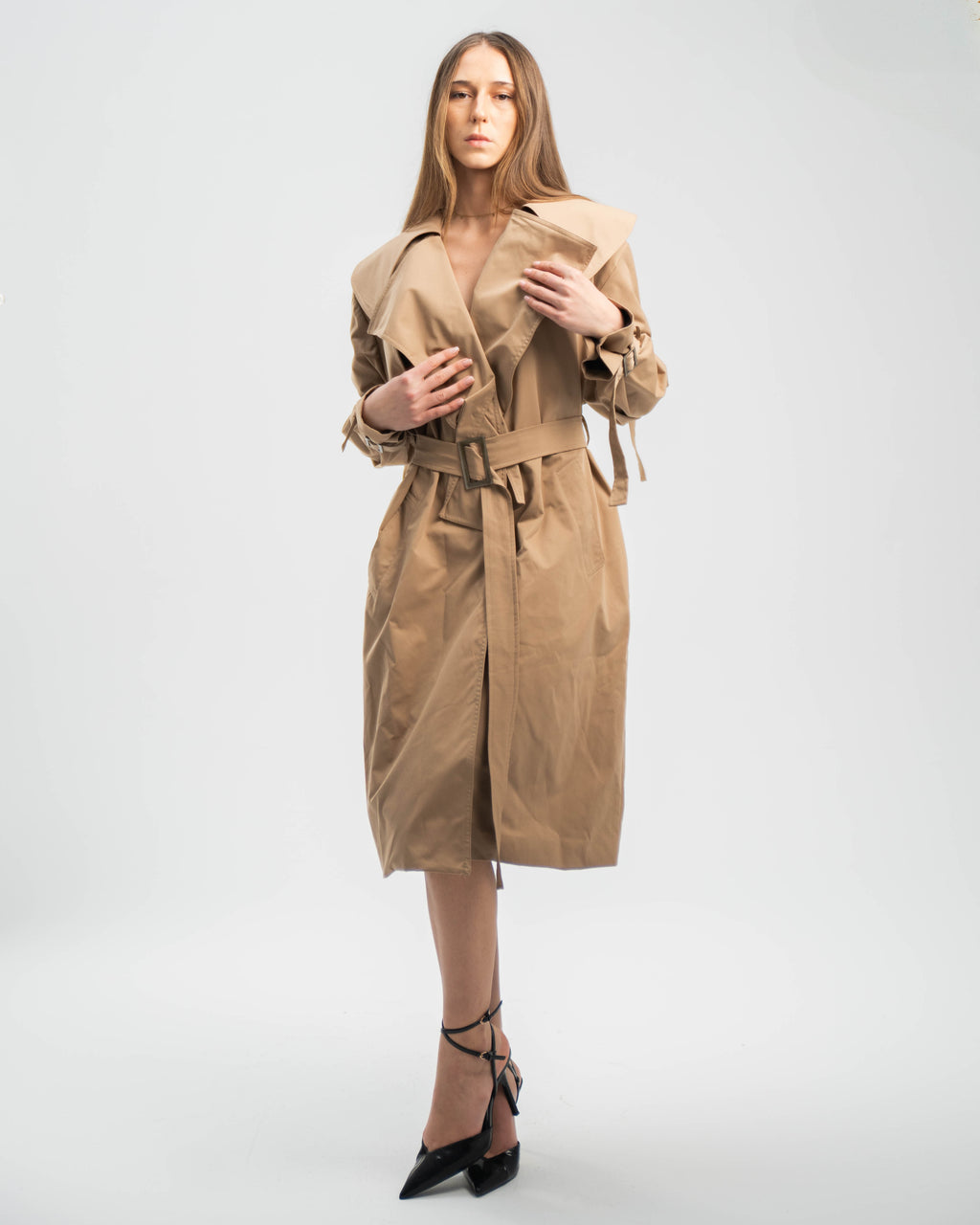 Trench in Structured Cotton Twill