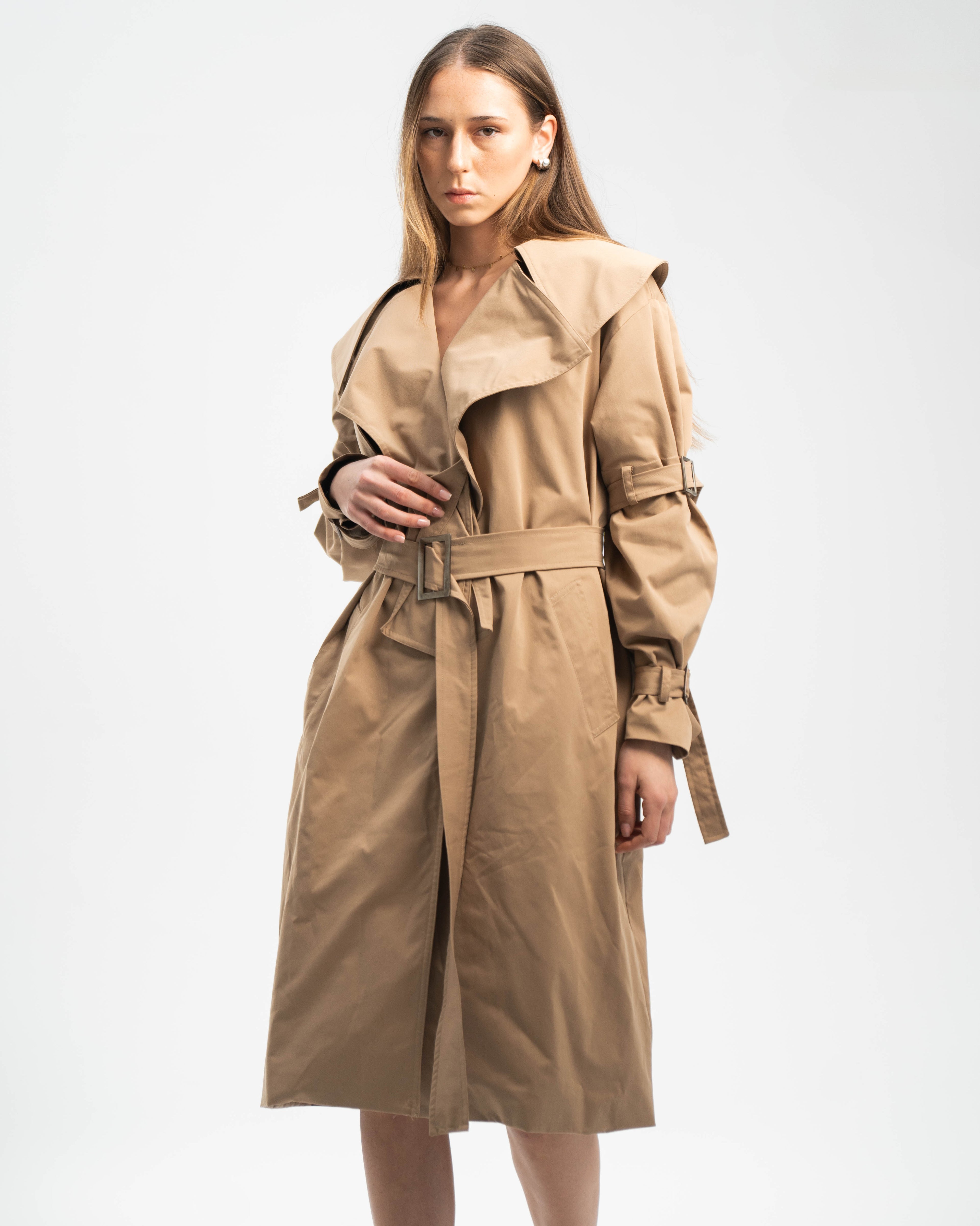 Trench in Structured Cotton Twill