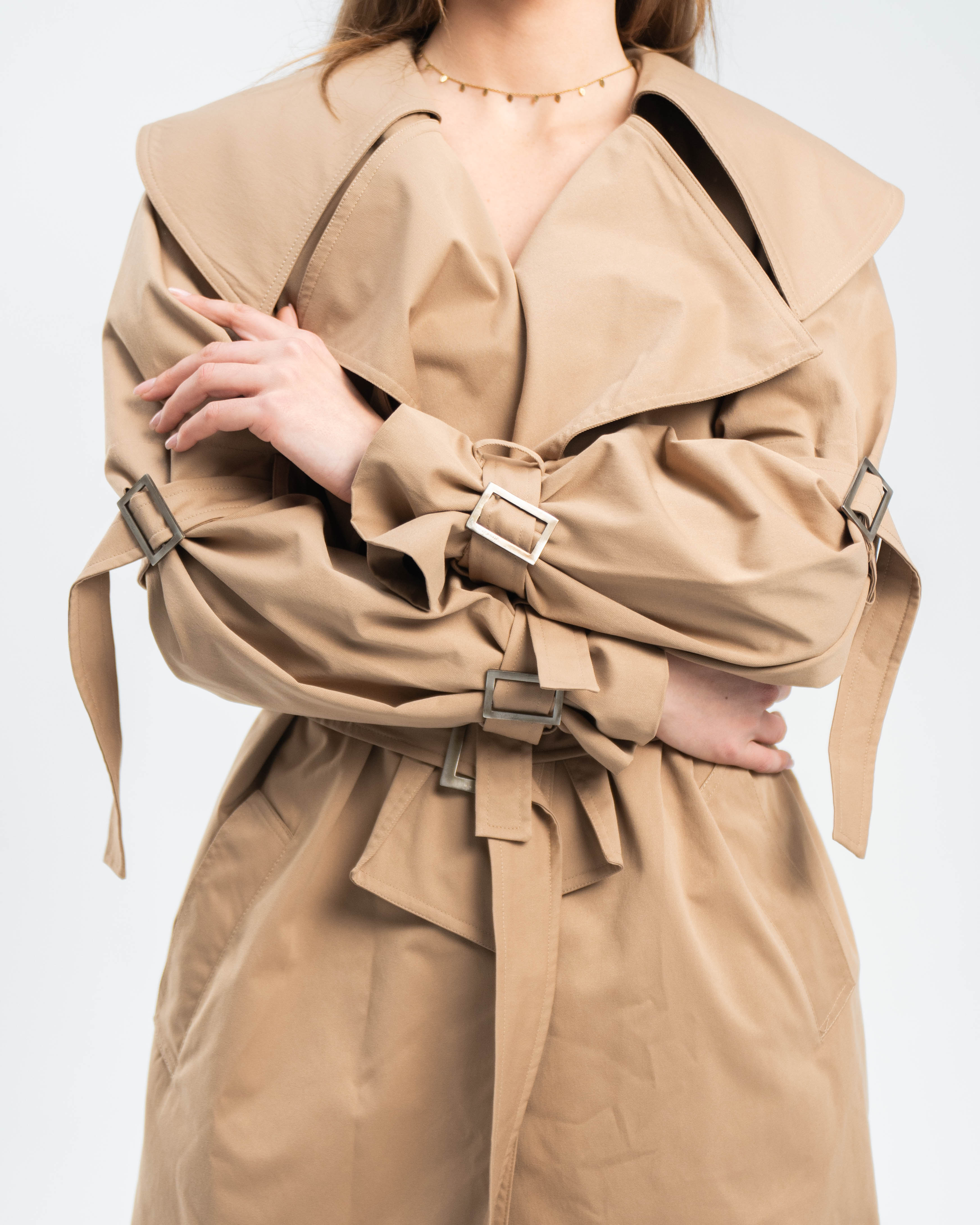 Trench in Structured Cotton Twill
