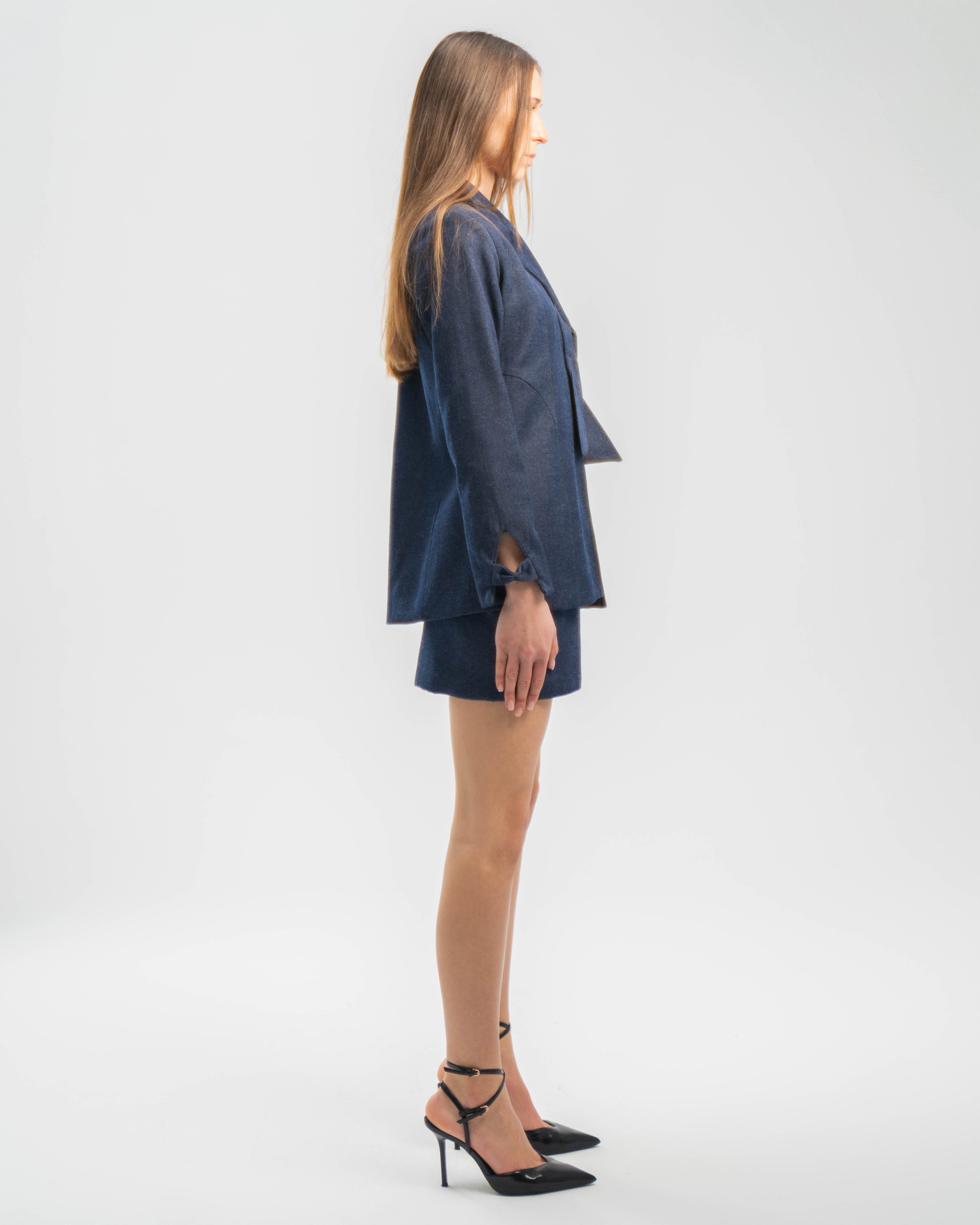 Aera Jacket in Ivory Wool Fleece