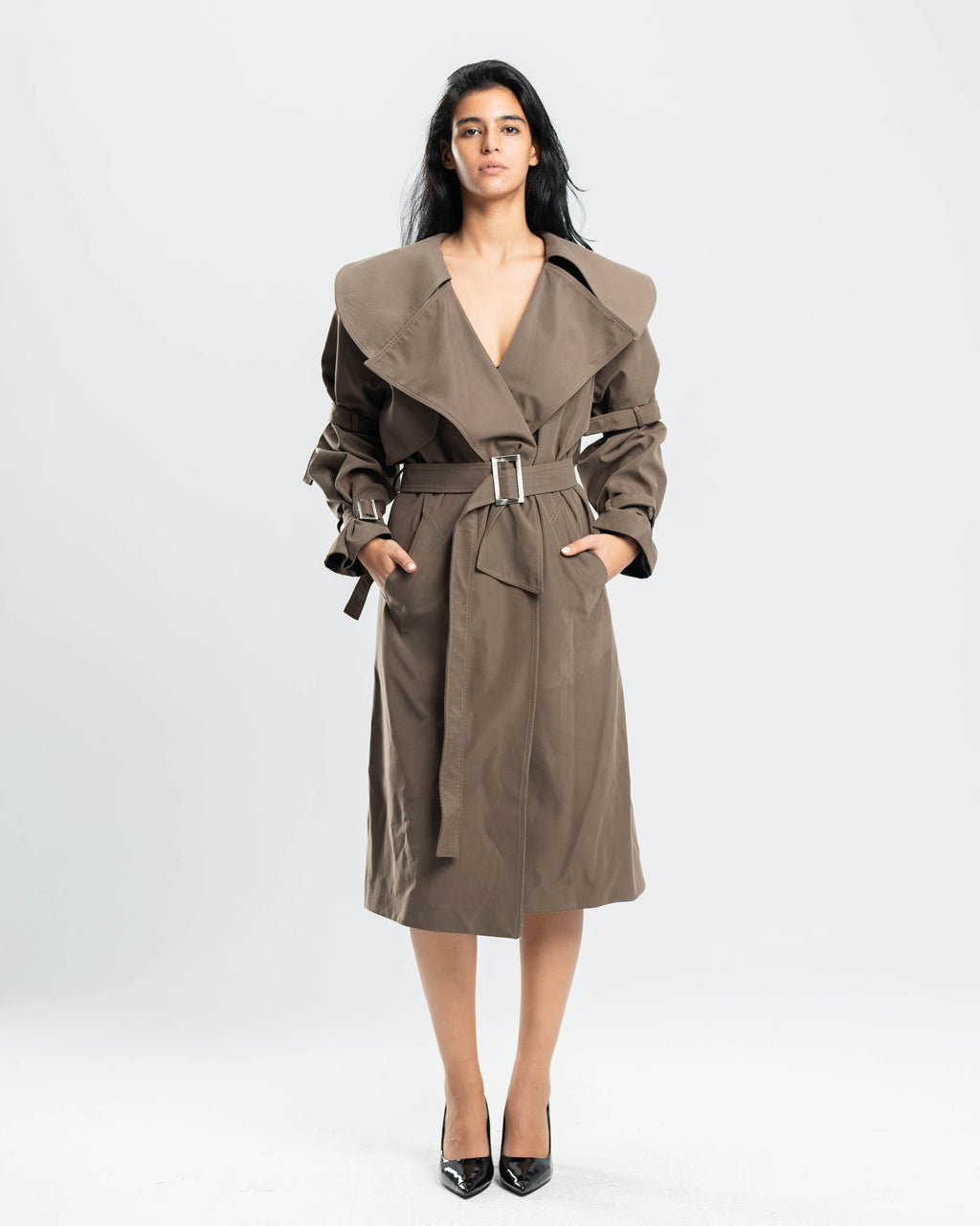 Trench in Structured Cotton Twill