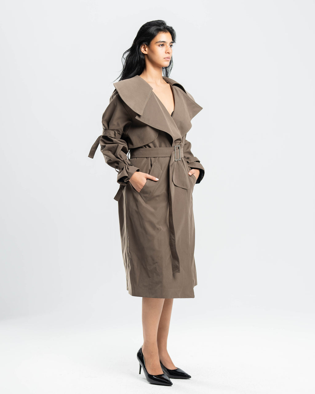 Trench in Structured Cotton Twill