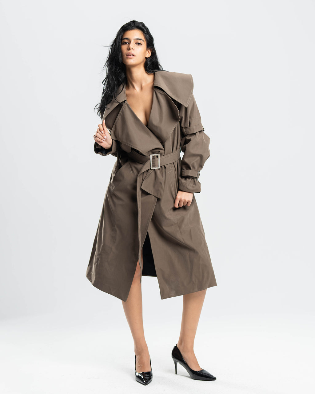 Trench in Structured Cotton Twill