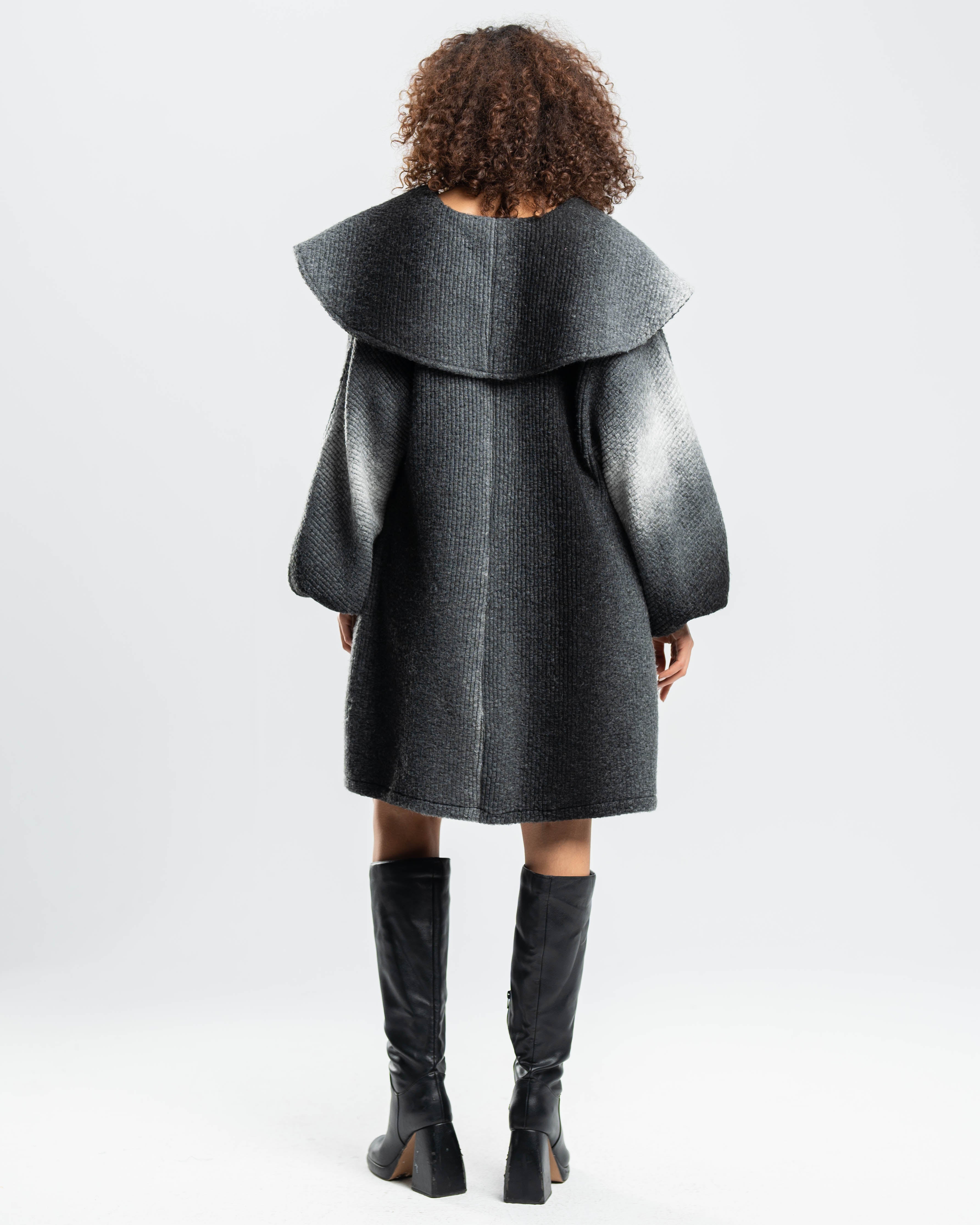 Gradient Knit Coat