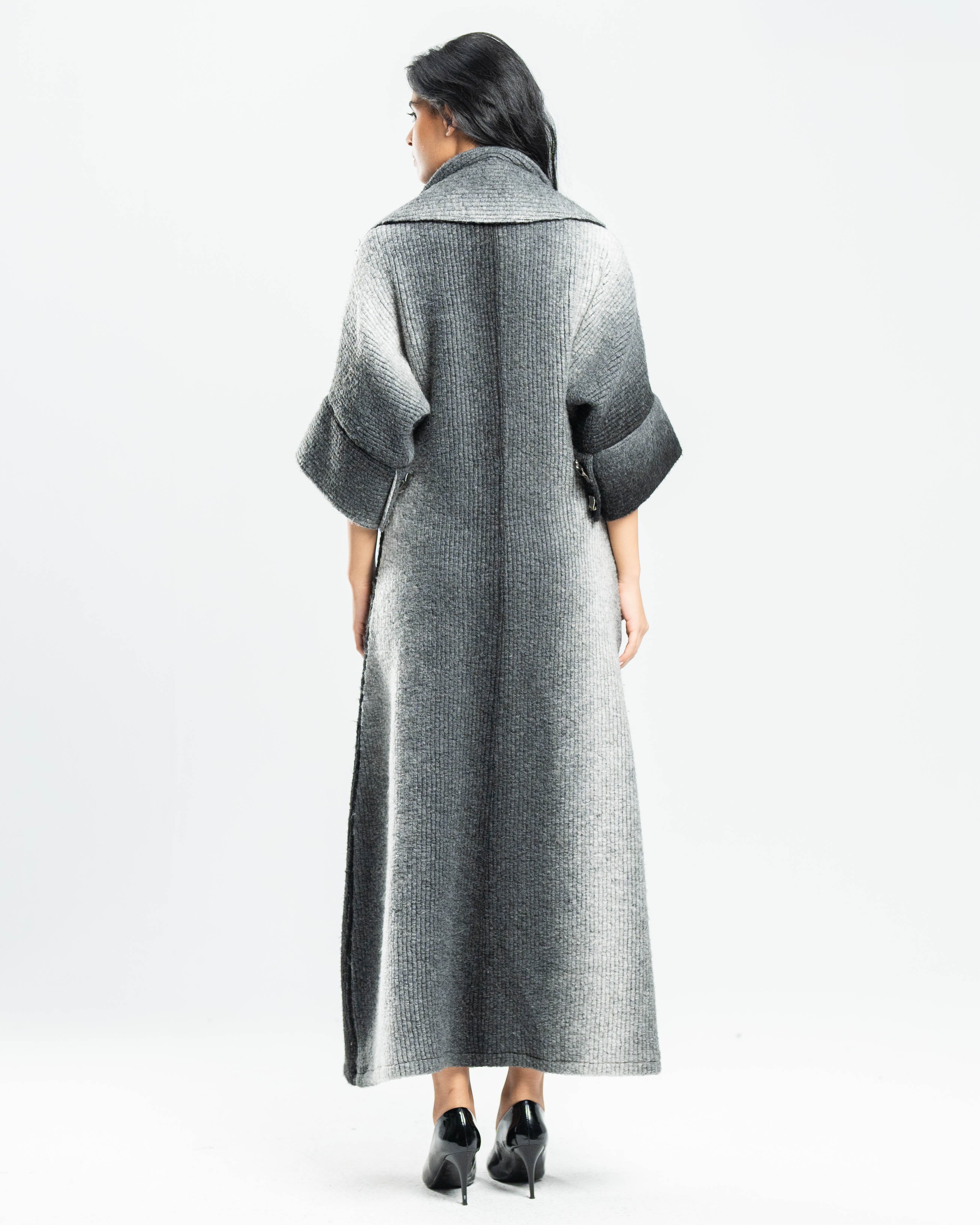 Gradient Maxi Knit Coat