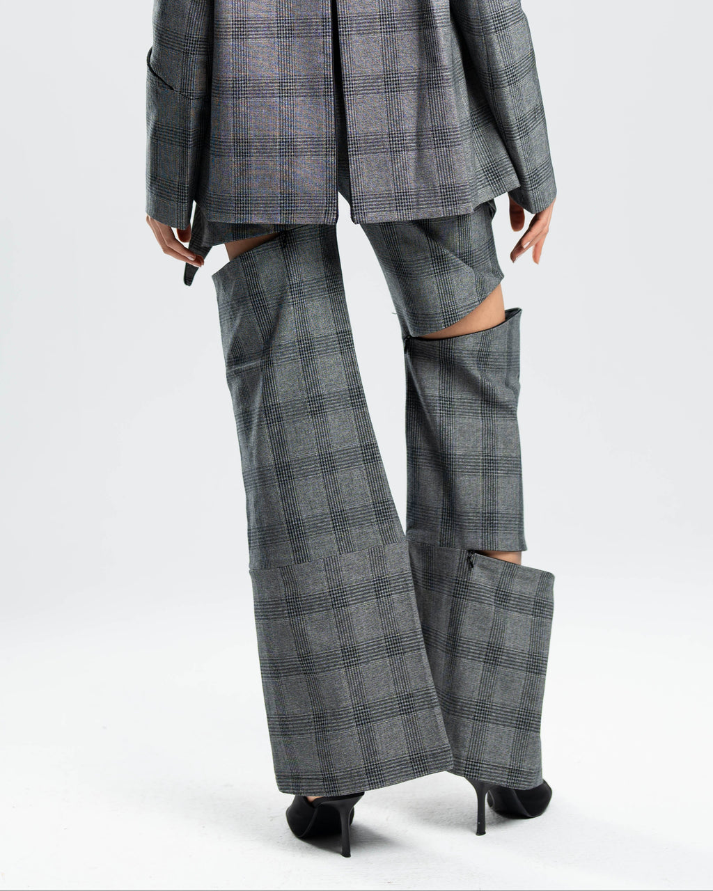 Fracture Pants in Grey Prince of Wales Check
