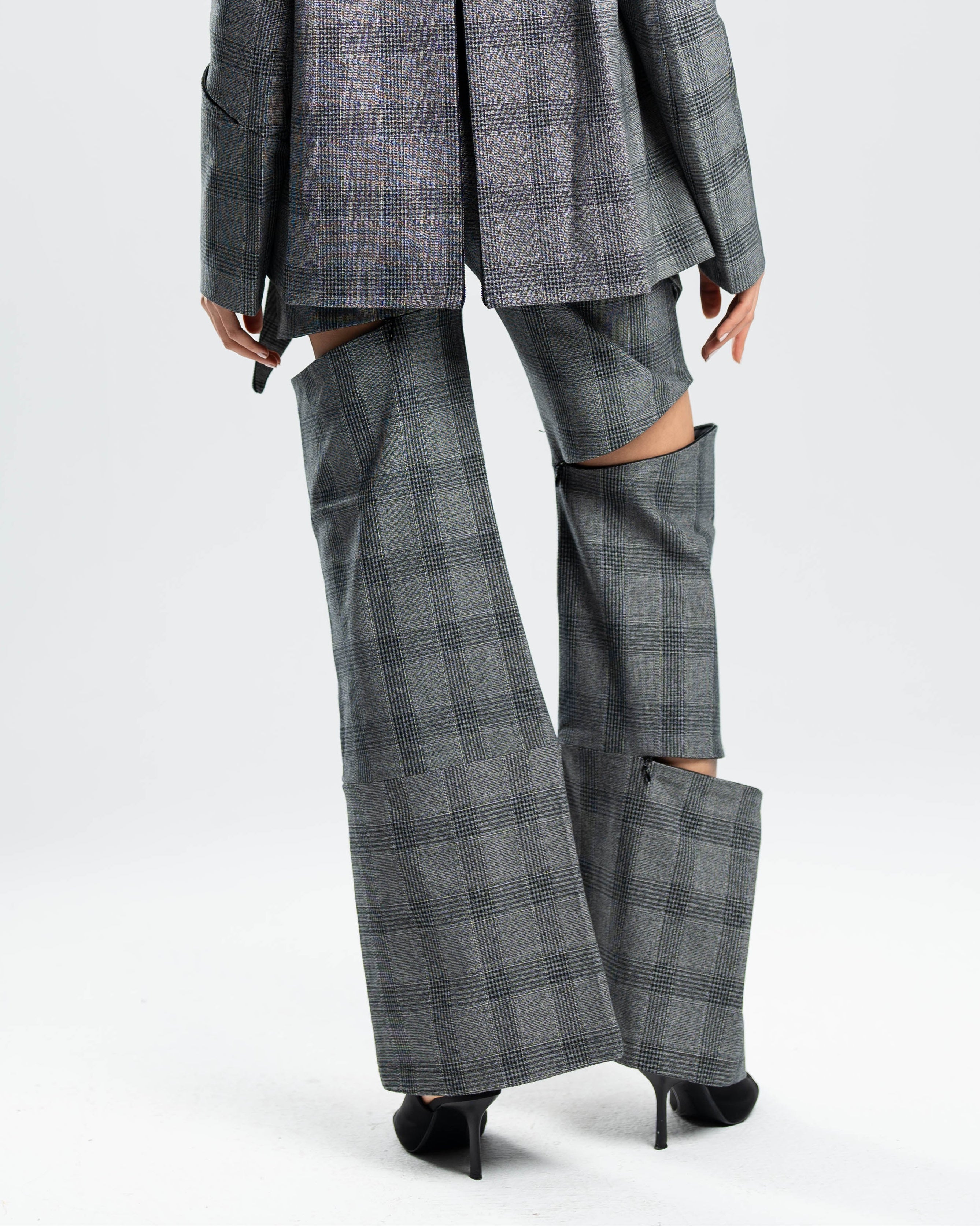 Fracture Pants in Grey Prince of Wales Check